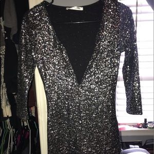 Small low v cut dress